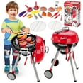 thumbnail image 1 of Freecat Kids BBQ Grill Set, Toddler Kitchen Playset Toys for Ages 2 3 4 5 6, Pretend Play Food Christmas Birthday Gift for Toddlers Kids 3-6 Years., 1 of 6