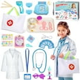 thumbnail image 1 of Freecat 39PCS Doctor Kit for Kids Toddler 3 4 5 6 Years, STEM Educational Toys, Pink&Blue Pretend Play Doctor Dentist Play Set Toys, Birthday Gift for Kids Boys Girls., 1 of 8