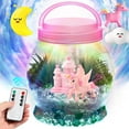 Freecat Light Up Unicorn Terrarium Kit for Kids, Unicorns Gifts for