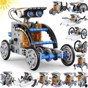 Freecat STEM Toys Solar-Powered Transforming Robot Toy - 12-in-1 Science Educational Construction Set for Kids