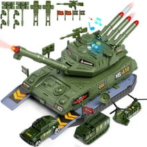 Freecat Tank Toy Sets, Military Tank Vehicle Playsets with Realistic Light and Sound, Boy Toys for Ages 3 4 5 6+ ,3-Pack Mini Alloy Army Vehicles Birthday Christmas Gift for Kids Boys 3-8 Years Old