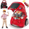 thumbnail image 1 of Freecat Truck Toys, Trucks Set Toys for Boy 3 4 5 6 7 8 Years, Boys Christmas Birthday Gift for Pretend Mechanic Construction Repair & Drive Play., 1 of 9