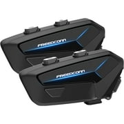 FreedConn FX Plus Motorcycle Helmet Bluetooth Headset, Auto-Join Mesh Network 2 Pack