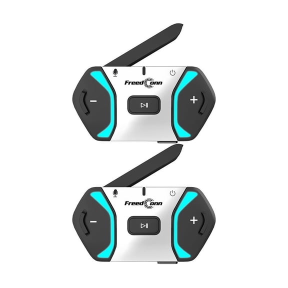 FreedConn Free+ Motorcycle Helmet Bluetooth Headset Auto-Join Mesh Network 2 Pack