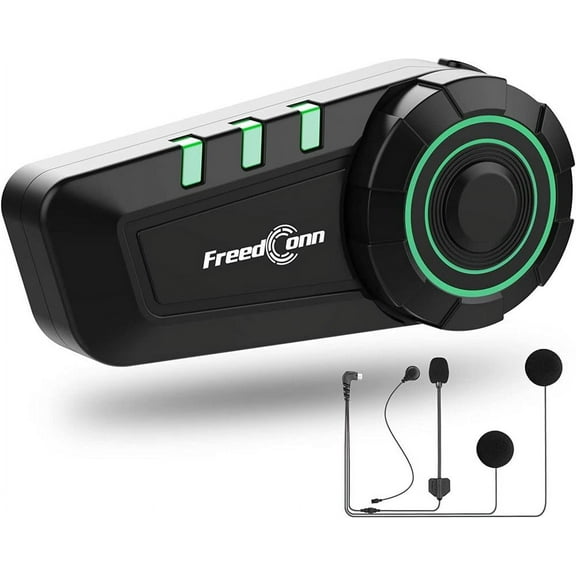 FreedConn KY Motorcycle Helmet Headset 5.0 Motorcycle Headphones Wireless Music Earphone Support IP65 Waterproof with Microphone
