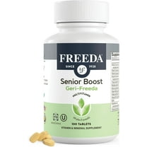 Freeda Senior Multivitamin – One Daily Vitamin for Adults 60  | Energy & Immune Support | Vegan, Kosher, Gluten Free | 100 Tablets