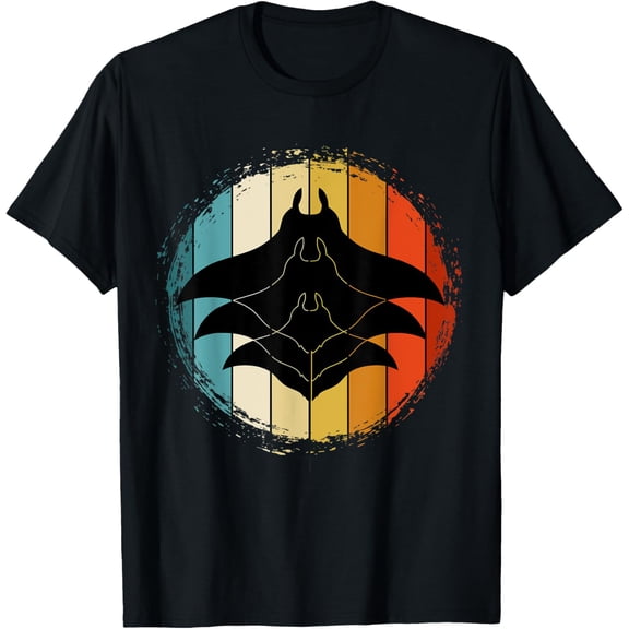 Freediving Stingray Manta Animal Lover Ocean Manta Ray T-Shirt