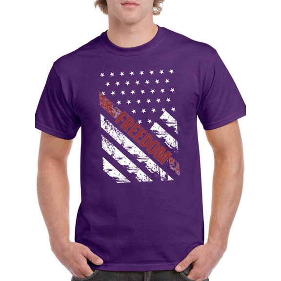 Freedom 4Th Of July T-Shirt Men -Image by Shutterstock, Male Medium