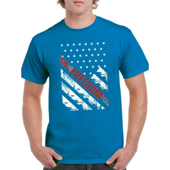 Freedom 4Th Of July T-Shirt Men -Image by Shutterstock, Male XX-Large