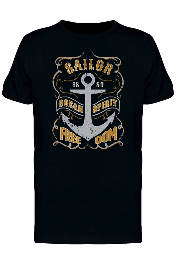 Freedom Anchor T-Shirt Men -Image by Shutterstock, Male 3X-Large