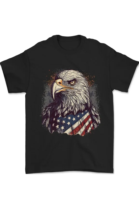 Freedom BirdWith Patriotic Symbol Independence Pride Unisex T-Shirt, up to size 5XL