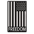 thumbnail image 1 of Freedom Black and White US Flag Embroidered DIY Iron on or Sew-on Decorative Patch Badge Emblem Appliques 2A Military Tactical Series, 1 of 1
