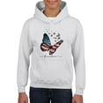 thumbnail image 1 of Freedom Butterfly Hoodie Juniors -Image by Shutterstock,  Small, 1 of 4