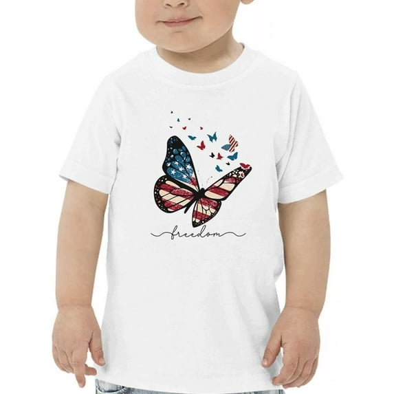 Freedom Butterfly T-Shirt Toddler -Image by Shutterstock, 2 Toddler
