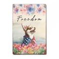 thumbnail image 1 of Freedom Chihuahua on Independence Day 4th of July Vertical Metal Aluminum Sign Dog Lover Gifts Idea Wall Art Home Decor - 01005, 1 of 5
