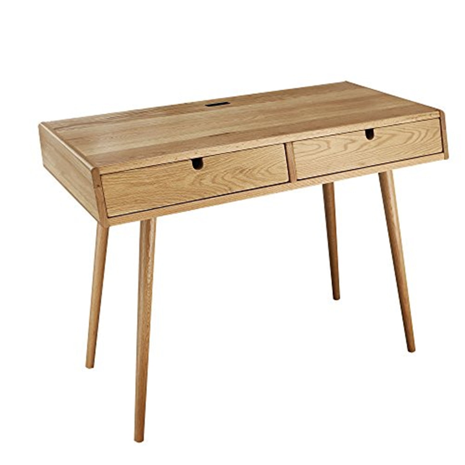 Oakwood Liberty Desk with Sliding Drawers & Built-in USB Ports