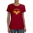 thumbnail image 1 of Freedom Eagle T-Shirt Women -Smartprints Designs, Female 3X-Large, 1 of 4