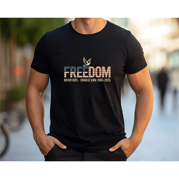 Freedom Eagle Tribute Honoring Patriot American Pride Graphic Unisex T-Shirt.PNG V90244 up to size 5XL