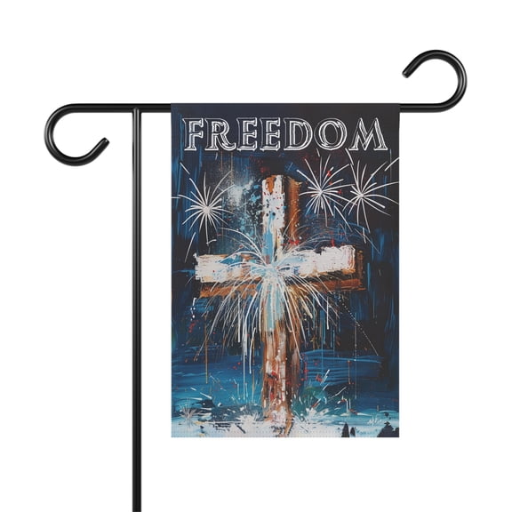 Freedom Faith Firework America 4th July Flag, Patriotic Flag ID-0610-EXXK