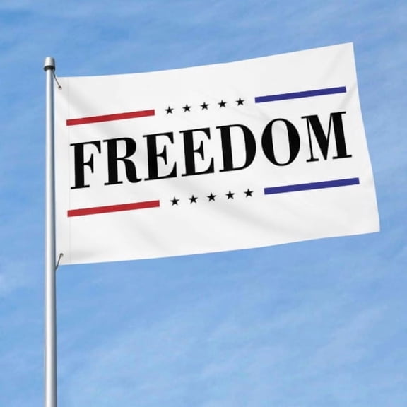 Freedom&Flag 3x5 Ft American Flags for Outside Freedom Flags Double Sided Banner for Garden Yard Home Patio Fence Decoration Outdoor Indoor Display