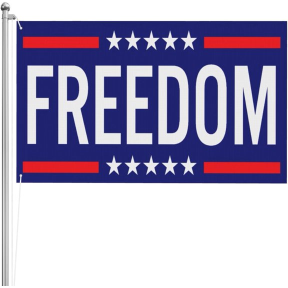 Freedom Flag Double Sided Flags, Long Lasting, Fade Resistant 300d Polyester Outdoor 3x5 Ft 3 Ply Flag