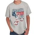 thumbnail image 1 of Freedom Flyer Cool American BMX Biker Crewneck T Shirts Boy Girl Teen Brisco Brands X, 1 of 6