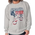 thumbnail image 1 of Freedom Flyer Cool American BMX Biker Unisex Plus Fleece Graphic Sweatshirt Brisco Brands 2X, 1 of 6