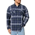 thumbnail image 2 of Freedom Foundry Men's Plaid Fleece Shirt – Lightweight Button Up – S–XXL, Multiple Colors 2 of 4