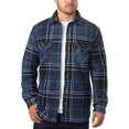 thumbnail image 1 of Freedom Foundry Men's Plaid Super Plush Jacket Shirt (Dark Blue, Medium) - NEW, 1 of 3