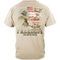 thumbnail image 1 of Freedom Full Battle Rattle Blue Collar Worker 100% Cotton Sand T-Shirt XX-Large, 1 of 3