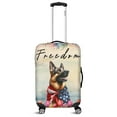 thumbnail image 1 of Freedom German Shepherd on Independence Day 4th of July Travel Luggage Cover Alsatian Dog Lover Gifts Suitcase Dust Protective Decor - 01005, 1 of 5