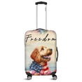 thumbnail image 1 of Freedom Goldendoodle on Independence Day 4th of July Travel Luggage Cover Doodle Dog Lover Gifts Idea Suitcase Dust Protective Decor - 01005, 1 of 5
