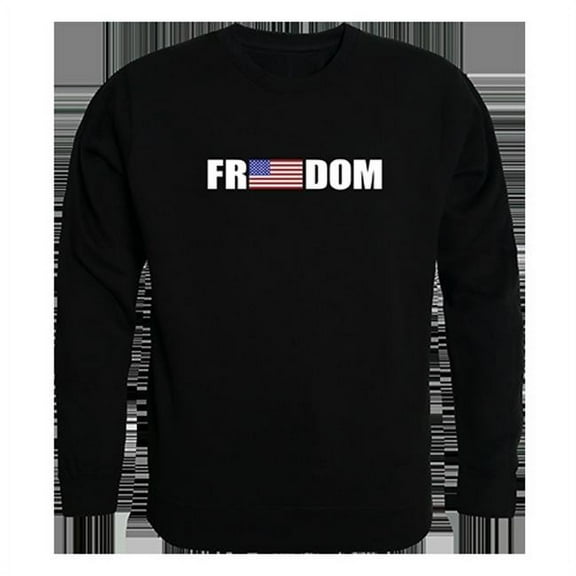 Freedom Graphic Crew Neck Sweatshirt, Black - Small