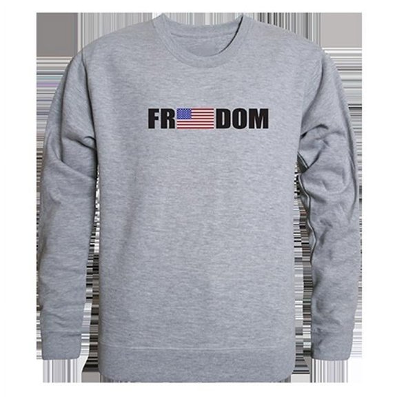Freedom Graphic Crewneck Sweatshirt, Heather Grey - Small