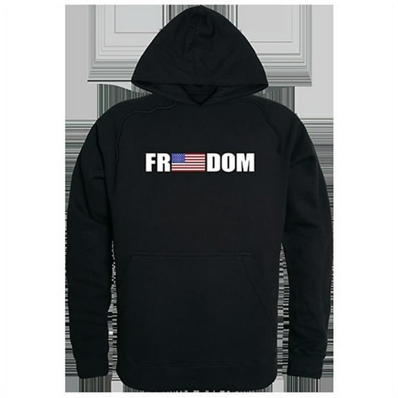Freedom Graphic Pullover Hoodie, Black - 2X