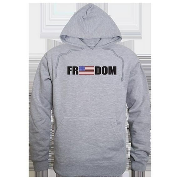 Freedom Graphic Pullover Sweatshirt, Heather Gray - Medium