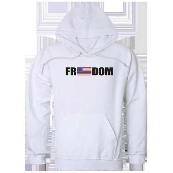 Freedom Graphic Pullover Sweatshirt, White - Medium