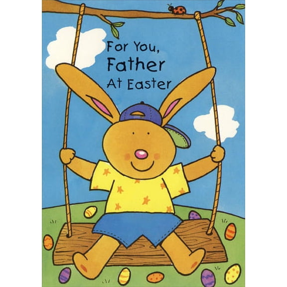 Freedom Greetings Bunny in Swing: Father Easter Card