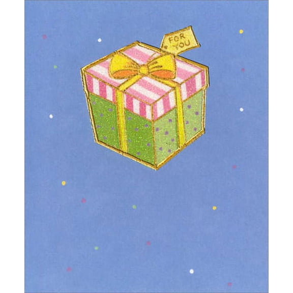 Freedom Greetings Gift with Yellow Ribbon Birthday Card