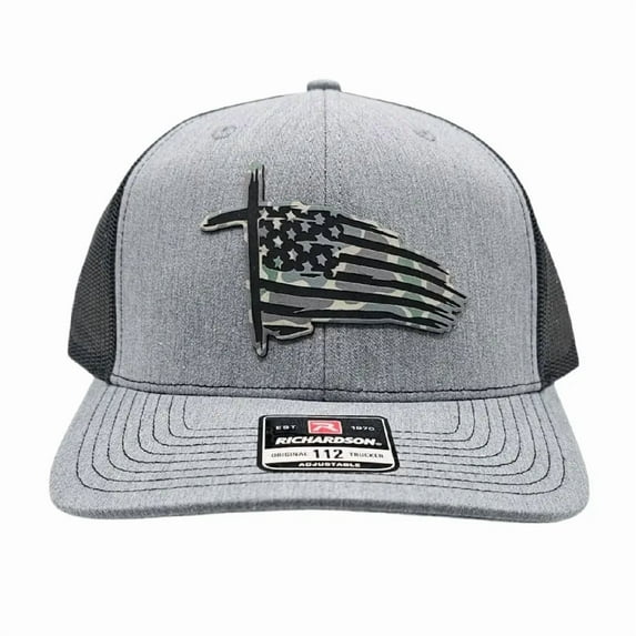 Freedom Hat With American Flag Cross Patch, Adjustable Trucker Cap Designed For Comfort And Style, Great For Outdoor Lifestyle, Sporting Events, Festivals And Patriotic Outfit Ideas