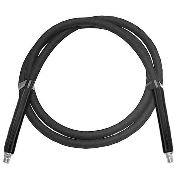 Freedom Hydraulics 6FT, 1/4IN ID, 3/8NPTF Male End Fittings, Heavy Duty Rubber Hose. 20,000 PSI Burst Rating. - H9466