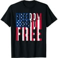 thumbnail image 1 of Freedom Isn't Free Distressed Patriotic Flag T-Shirt, 1 of 4