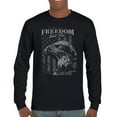 thumbnail image 1 of Freedom Isn’t Free Eagle Long Sleeve T-shirt Patriotic American Bird Prey DD 214 POW MIA Military Hero Veterans Day, 1 of 7
