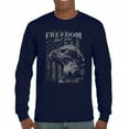 thumbnail image 1 of Freedom Isn’t Free Eagle Long Sleeve T-shirt Patriotic American Bird Prey DD 214 POW MIA Military Hero Veterans Day, 1 of 7