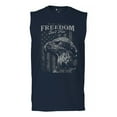 thumbnail image 1 of Freedom Isn’t Free Eagle Muscle Shirt Patriotic American Bird Prey DD 214 POW MIA Military Hero Veterans Day Men's, 1 of 7