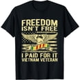 thumbnail image 1 of Freedom Isn't Free I Paid For It Proud Vietnam Veteran Gifts T-Shirt, 1 of 4