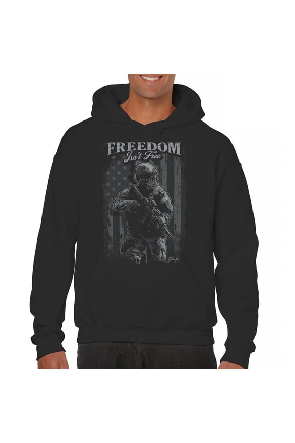 Freedom Isn't Free Sweatshirt American Hero Patriotic Soldier DD 214 POW MIA Military Warrior Veterans Day Hoodie