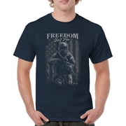 Freedom Isnt Free T-shirt American Hero Patriotic Soldier DD 214 POW MIA Military Warrior Veterans Day Mens Tee