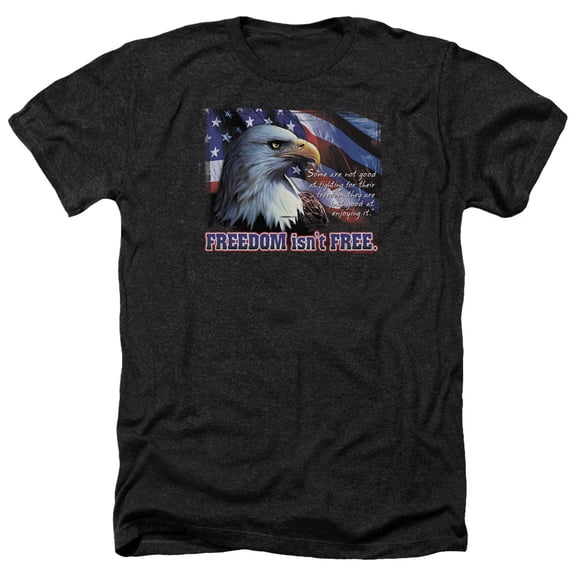- Freedom Isnt Free - Heather Short Sleeve Shirt - Large