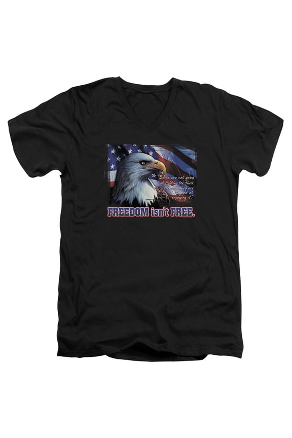 - Freedom Isnt Free - Slim Fit V Neck Shirt - Large